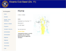 Tablet Screenshot of kiwanis-bs.ch